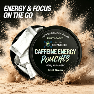 Extracto de Plantas Silvestres, Cafeína en Polvo Energético en Sobres de 80 mg con Guaran, Energía Natural, Menta, Energía Limpia, Sin Azúcar, Cero Calorías, OEM - Product Image 2