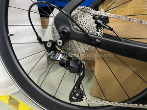 Vélo de route en fibre de carbone 700C, transmission électronique 24 vitesses, frein à disque hydraulique, jante carbone 60 mm, vélo de course professionnel, sport - Product Image 4