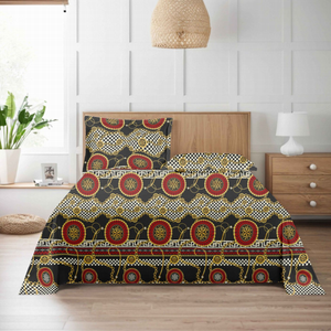 Giá thấp 100% polyester in khách sạn Nữ hoàng và vua Kích thước 3 cái phẳng được trang bị giường Sheets <span class=keywords><strong>Set</strong></span> cho giường đôi - Product Image 2