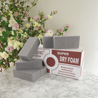 Mousse florale sèche grise YiLiang pour fleurs artificielles pour décorations de Noël-Bloc de ponçage pour fleurs sèches Faux Floral