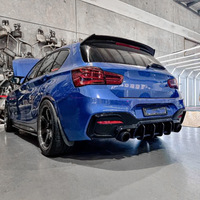 Diffuseur de pare-chocs arrière style MP pour BMW Série 1 F20 LCI M Sport 2015-2019, aileron de spoiler, séparateur, accessoires F20, style automobile