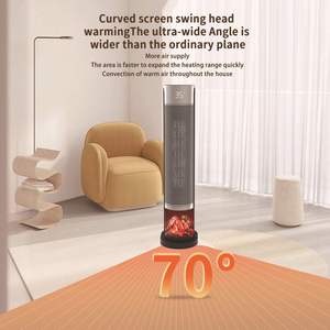Nuevo Calefactor Vertical Inteligente para Dormitorio, con Temperatura Constante, Tecnología PTC, Simulación de Llama 3D, Máquina de Calefacción Eléctrica - Product Image 3