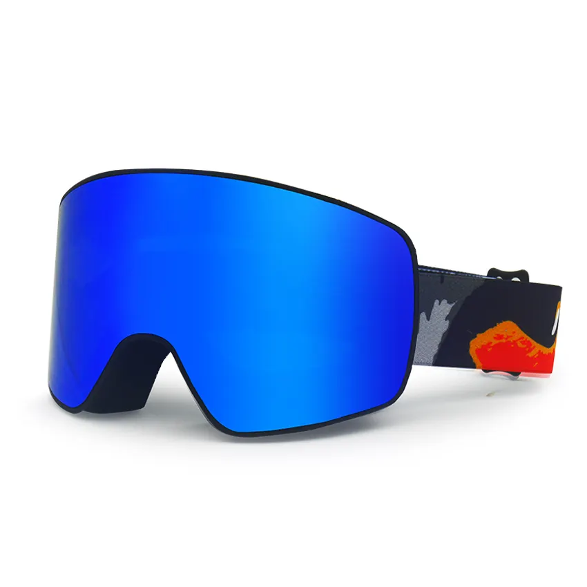 Lunettes de ski photochromiques OEM Logo personnalisé Lunettes de ski Lunettes de neige magnétiques pour hommes femmes