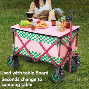 ปิกนิกกลางแจ้งชายหาดCamping Wagon Campingรถเข็นรถเข็นสวน<span class=keywords><strong>Trail</strong></span>พับพับยูทิลิตี้รถเข็นwagon - Product Image 3