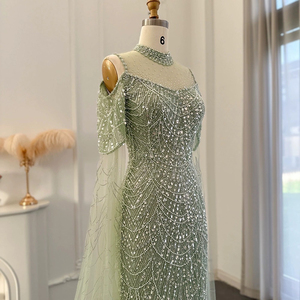 Vestido de noche de lujo de alta gama, nuevo estilo 2026 - elegante y sofisticado vestido de pasarela europeo para el verano - Product Image 2