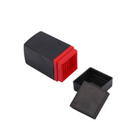 Matériau de tampon photosensible carré 20x20 à coque unique GM.SF.HB, gris-noir, 7 mm, pour tampon flash de bureau en plastique, vente en gros