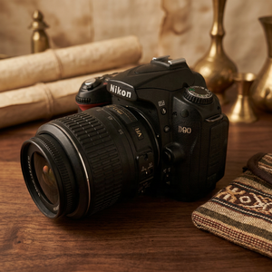 กล้อง <span class=keywords><strong>Nikon</strong></span> <span class=keywords><strong>D90</strong></span> DSLR มือสองของแท้พร้อมเลนส์ 18-55mm VR ความละเอียด 12.3MP CMOS วิดีโอ HD คุณภาพพรีเมียม ปรับสภาพใหม่สำหรับขายต่อ - Product Image 2