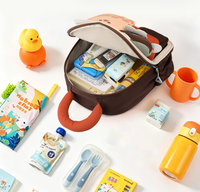 Sac à dos enfant personnalisé avec logo imprimé dessin animé, bretelles respirantes en maille et dos rembourré, idéal pour la maternelle et l'usage quotidien