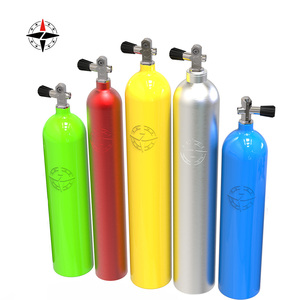 Fait sur commande 11.1 <span class=keywords><strong>litres</strong></span> 3000 PSI aluminium 6061 réservoir d'oxygène de <span class=keywords><strong>plongée</strong></span> <span class=keywords><strong>4</strong></span> <span class=keywords><strong>litres</strong></span> 0.5 <span class=keywords><strong>litres</strong></span> poney appareil respiratoire sous-marin <span class=keywords><strong>bouteille</strong></span> - Product Image 1