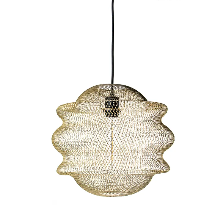 Ilumi Hot sell Modern decorative fixtures large metal round flush indoor lamp ceiling light shades interior design lamp