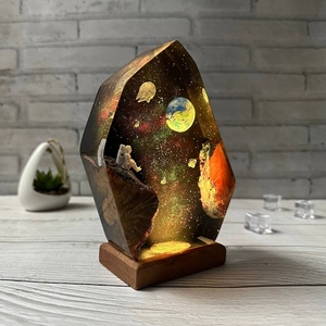 Best Selling Resin Wood Space Galaxy Design <strong>Star</strong> Glue Lamp LED Night <strong>Light</strong> <strong>for</strong> <strong>Bedroom</strong> Decor Perfect Gift - Product Image 2
