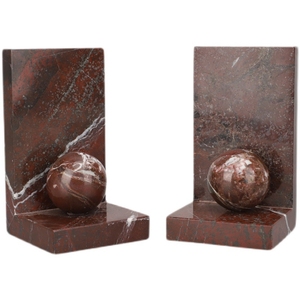 Fermalibri in marmo rosso con finitura affinata <span class=keywords><strong>classico</strong></span> tappo per libri pesanti decorazione Premium della hall dell'hotel - Product Image 1