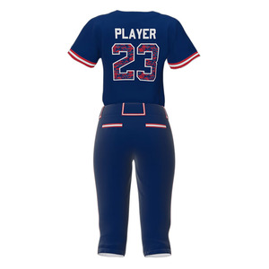 Ensemble d'uniformes de softball pour hommes 100 % polyester, qualité supérieure, coupe athlétique à séchage rapide, personnalisable avec nom d'équipe – Vente en gros - Product Image 5