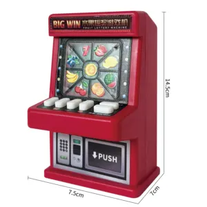 2023 Nieuwe Aankomst Spel Machine Voor Kinderen Fruit Schudden Machine Mini Slot Speelgoed Fruit Loterij Handheld Spel Met 8 Munten