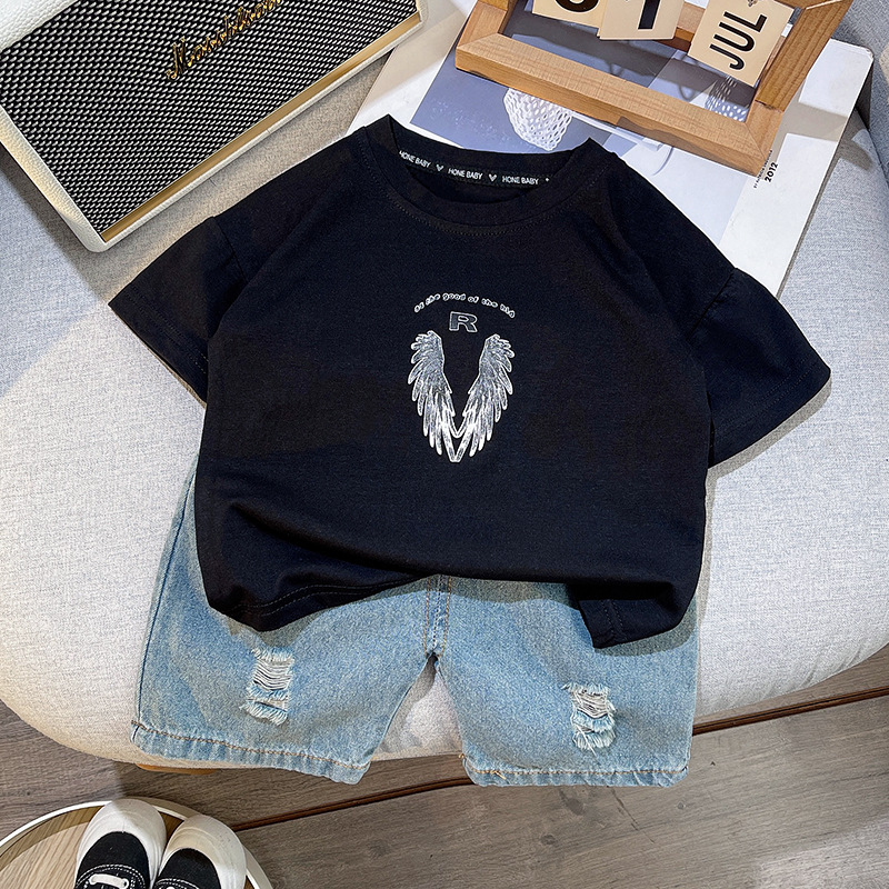 Wing short sleeve suit black