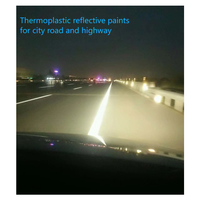 Peinture thermoplastique pour marquage routier, revêtement réfléchissant haute visibilité pour lignes routières
