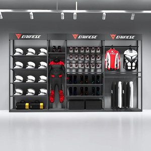 Support d'affichage de vêtements pour moto en métal double face anti-rouille de luxe YiSheng Hall avec taille personnalisable - Product Image 2