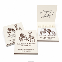 Boîtes d'allumettes personnalisées pour mariage, avec logo imprimé, pour souvenir de mariage