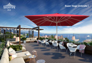 <span class=keywords><strong>Sombrilla</strong></span> <span class=keywords><strong>de</strong></span> aluminio enorme impermeable para exteriores para jardín, <span class=keywords><strong>playa</strong></span>, hoteles, parques, uso, para dosel, Gazebo, pérgola - Product Image 4