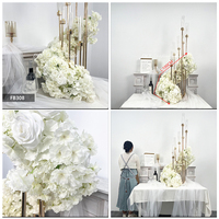 Nouveauté : Boules de fleurs vertes et ivoire pour centre de table, décorations de mariage, boule de fleurs artificielles vertes et blanches