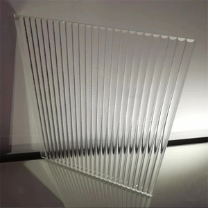 Ultra claro transparente bajo hierro 4mm-12mm decorativo templado acanalado caña Moru onda ranura vidrio/arte gráfico texturizado vidrio - Product Image 2