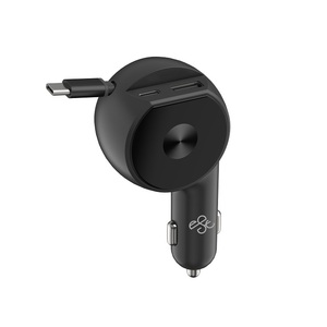 Cargador <span class=keywords><strong>de</strong></span> Coche Portátil Universal <span class=keywords><strong>de</strong></span> 12V-24V 30W <span class=keywords><strong>con</strong></span> Cable Retráctil Tipo-C <span class=keywords><strong>de</strong></span> Carga Rápida para Teléfono, Tableta y Cámara, Directo <span class=keywords><strong>de</strong></span> Fábrica - Product Image 2