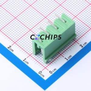 DB2ER-5.0-4P-GN Plug-in Terminal Block P=5mm Connector Board-to-Board / Socket - Open 1x4P 5mm Green - Product Image 2