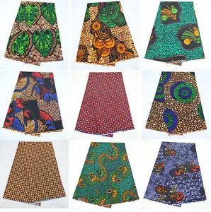 Precio competitivo algodón peinado anillo hilado tela de algodón 100 algodón colores vibrantes para vestido África ropa