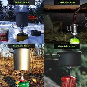 Portable <span class=keywords><strong>3000t</strong></span> Mini Camping En Plein Air Cuisinière À Gaz Ultra-Léger 25g Poche Randonnée Appareil De Cuisson pour L'escalade - Product Image 5