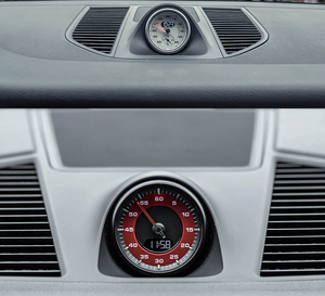 Dédié à la Porsche Cayenne 2018-2020, chronomètre analogique Sport <span class=keywords><strong>Chrono</strong></span>, horloge Sport <span class=keywords><strong>Chrono</strong></span>, couverture de tableau de bord, modification intérieure - Product Image 2