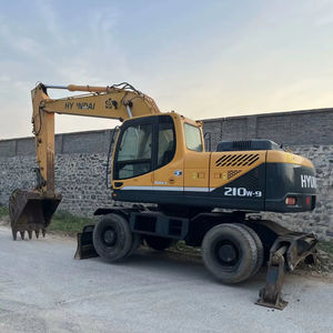Excavadora de Ruedas HYUNDAI 210W-9 Usada, Máquina de Movimiento de Tierras Hyundai 210W-9 210W-7 210WVS HW210W, Excavadora de Ruedas Original de Corea - Product Image 1