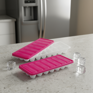 ถาดทำน้ำแข็งพร้อมฝาปิด ชุด 2 แพ็ค ขนาด 6 ช่อง สำหรับใช้ในช่องแช่แข็ง - Product Image 3