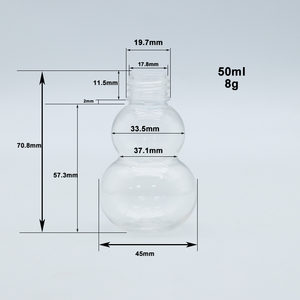 2025 hot-bán 300ml nhựa dùng một lần nước giải khát nước trái cây chai bầu hình bầu dục bao bì cho trà sản xuất Hot bán sản phẩm - Product Image 3