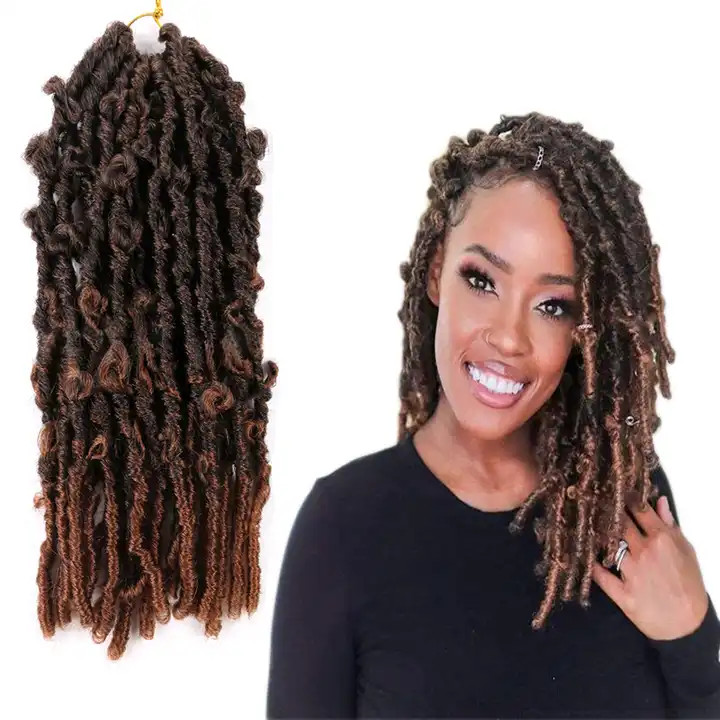 Butterfly Locs Crochet Hair- Synthetic Crochet Braids Hair Extensions- Soft  Locs Wicks Locks For Braids -Natural Pre-Looped Hair