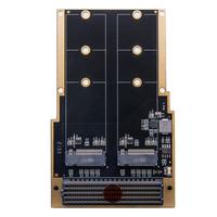 Tarjeta Adaptadora de Interfaz ALINX FH1402 FMC HPC a SSD NVM de 2 Canales M.2, Tarjeta Hija FMC para Placa FPGA