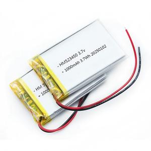 Có thể sạc lại <span class=keywords><strong>3.7V</strong></span> 1000mAh Prismatic <span class=keywords><strong>Lithium</strong></span> Ion battery 523450/1000 - Product Image 1