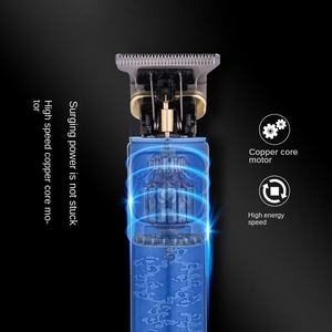 Nouvelle tondeuse à cheveux électrique pour homme, lame tranchante en acier inoxydable, rasoir de précision pour têtes chauves, ciseaux à cheveux métalliques - Product Image 4