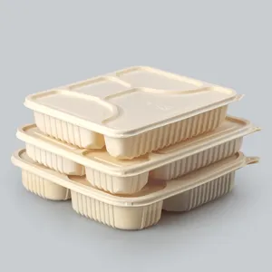 Disposable Environmental Degradable Multi Grid Paper Lunch Box Multiple  Boxes - China Left and Right Dining Boxes, Three Compartment Lunch Box