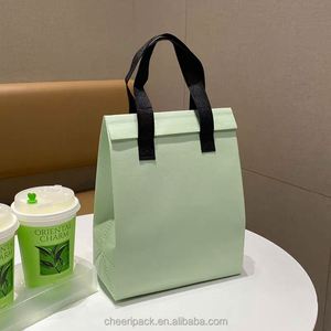 Sac isotherme imperméable grande capacité en non-tissé avec poignées renforcées pour la livraison de repas - Product Image 1