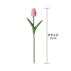 Tulipes artificielles à succès, nouvelle décoration d'intérieur populaire avec un design floral au toucher réel, vente en gros, style floral pas cher - Product Image 3