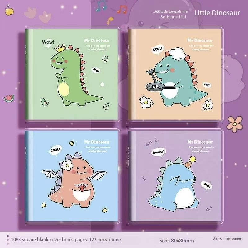 Copertina in gomma vuota quadrata da 108k, piccolo dinosauro