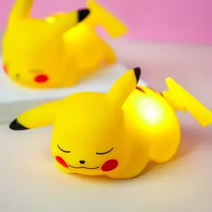 Fornitore di fabbrica decorazione della tavola casa lampada creativa a tema bambino cartone animato Poke Mon Pikachu luce notturna