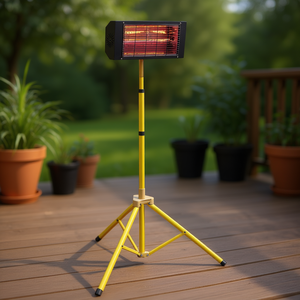 Chauffage infrarouge électrique Fervi avec support trépied 1500W pour extérieur et intérieur - Product Image 3