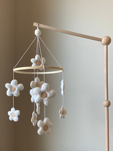 Recién Nacido suave canción <span class=keywords><strong>de</strong></span> <span class=keywords><strong>cuna</strong></span> colgante Boho floral Margarita Rosa juguete hecho a mano bebé <span class=keywords><strong>cuna</strong></span> móvil <span class=keywords><strong>para</strong></span> bebés niñas - Product Image 3