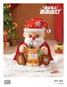 <span class=keywords><strong>LOZ</strong></span> Santa Claus aromaterapia iluminación modelo pequeña partícula escritorio decoración doméstica bloques de construcción juguete de construcción conjunto - Product Image 2