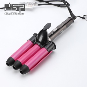 Dsp Professional 3 Barrel Curling Iron 1.25 In Adjustable Heat Settings For Women Hair Styling - Product Image 1