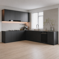 Îlot de cuisine et salle à manger intégrés de luxe moderne, mobilier sur mesure pour toute la maison, idéal pour la rénovation résidentielle et les projets immobiliers