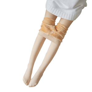 Automne hiver dames pantalon une pièce personnalisé <span class=keywords><strong>couleur</strong></span> <span class=keywords><strong>chair</strong></span> Plus velours sans couture opaque tricoté collants mince <span class=keywords><strong>chaud</strong></span> Leggings - Product Image 1