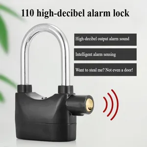 Kunci Anti Maling Berbahan Paduan Logam & Plastik Industri untuk Penyimpanan Kendaraan, Motor, Sepeda, Lemari, Kunci <span class=keywords><strong>Alarm</strong></span> Tahan Air - Product Image 5