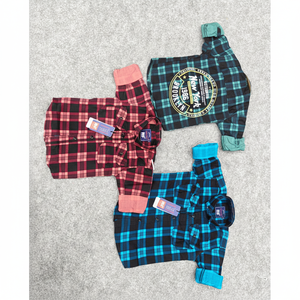 Tela de sarga de algodón y poliéster de alta calidad, último diseño, camisas de manga larga para niños, gran descuento, ropa de manga larga - Product Image 1